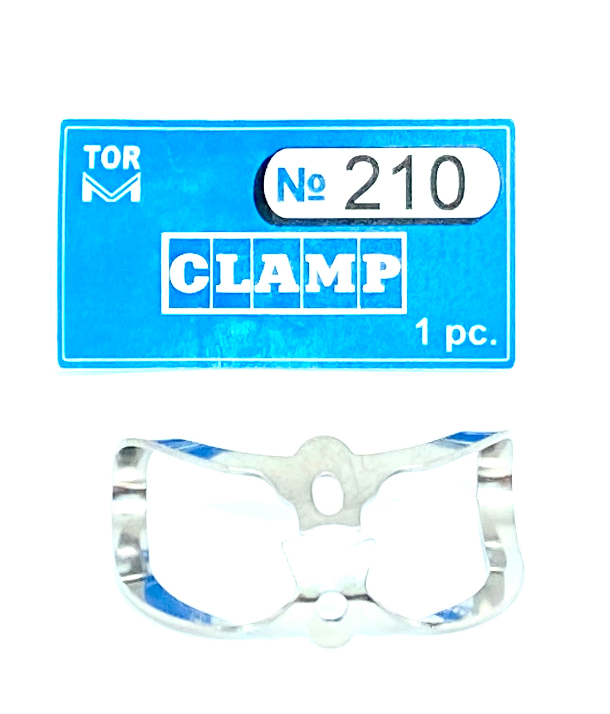 Pinza 210 ("Mariposa" de Ferrier con efecto de retracción gingival mecánica, para la restauración de las zonas cervicales de las superficies faciales dentarias)