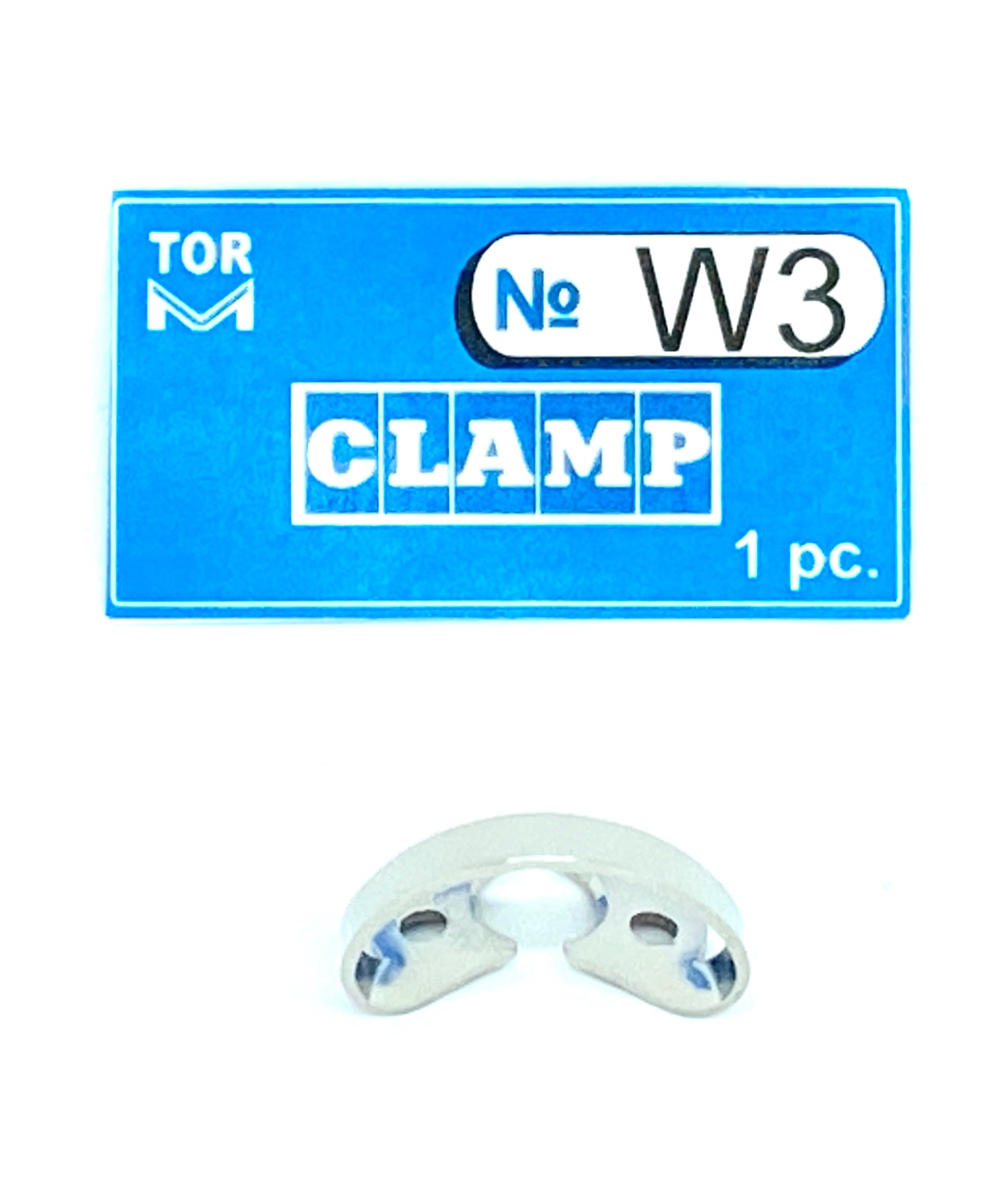 Pince W3 (pince sans ailettes avec « mâchoires » horizontales plates, pour petites molaires à contour prononcé)