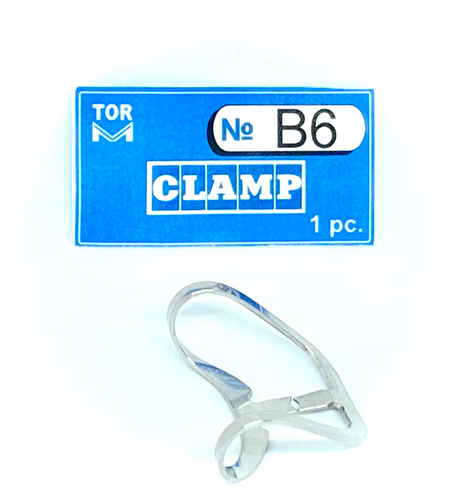 Clamp B6 (Brinker "butterfly" clamp with wide "jaws" (for upper and lower anteriors))