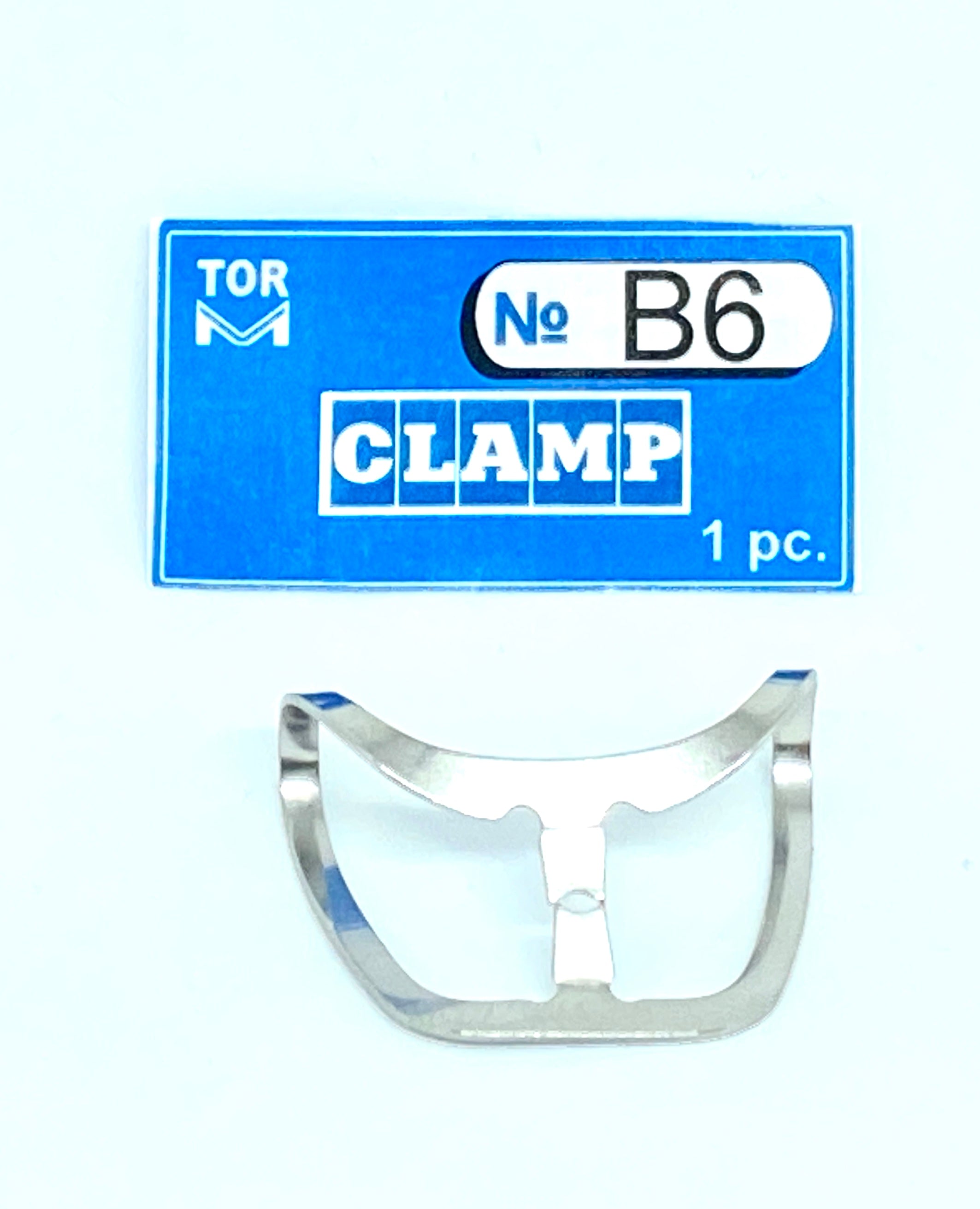 Abrazadera B6 (Abrazadera Brinker tipo mariposa con mordazas anchas (para anteriores superiores e inferiores))