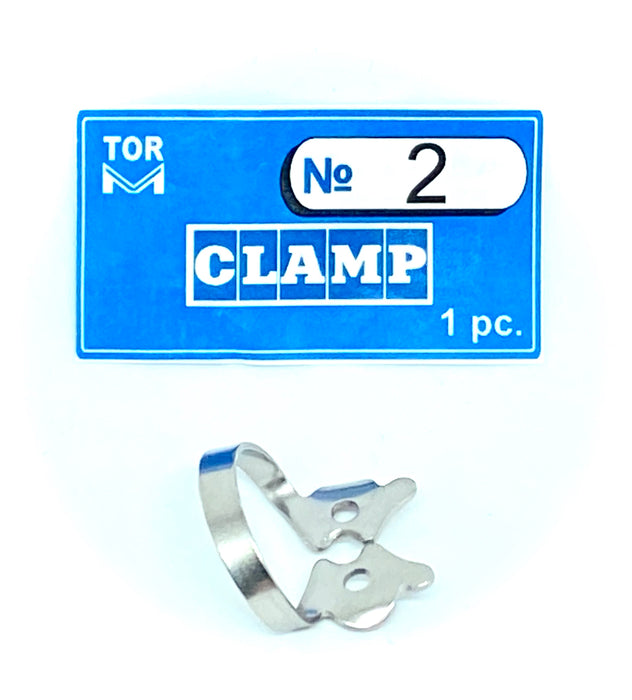 Clamp 2 (Winged Clamp with Flat Horizontal "Jaws", for Small Premolars)