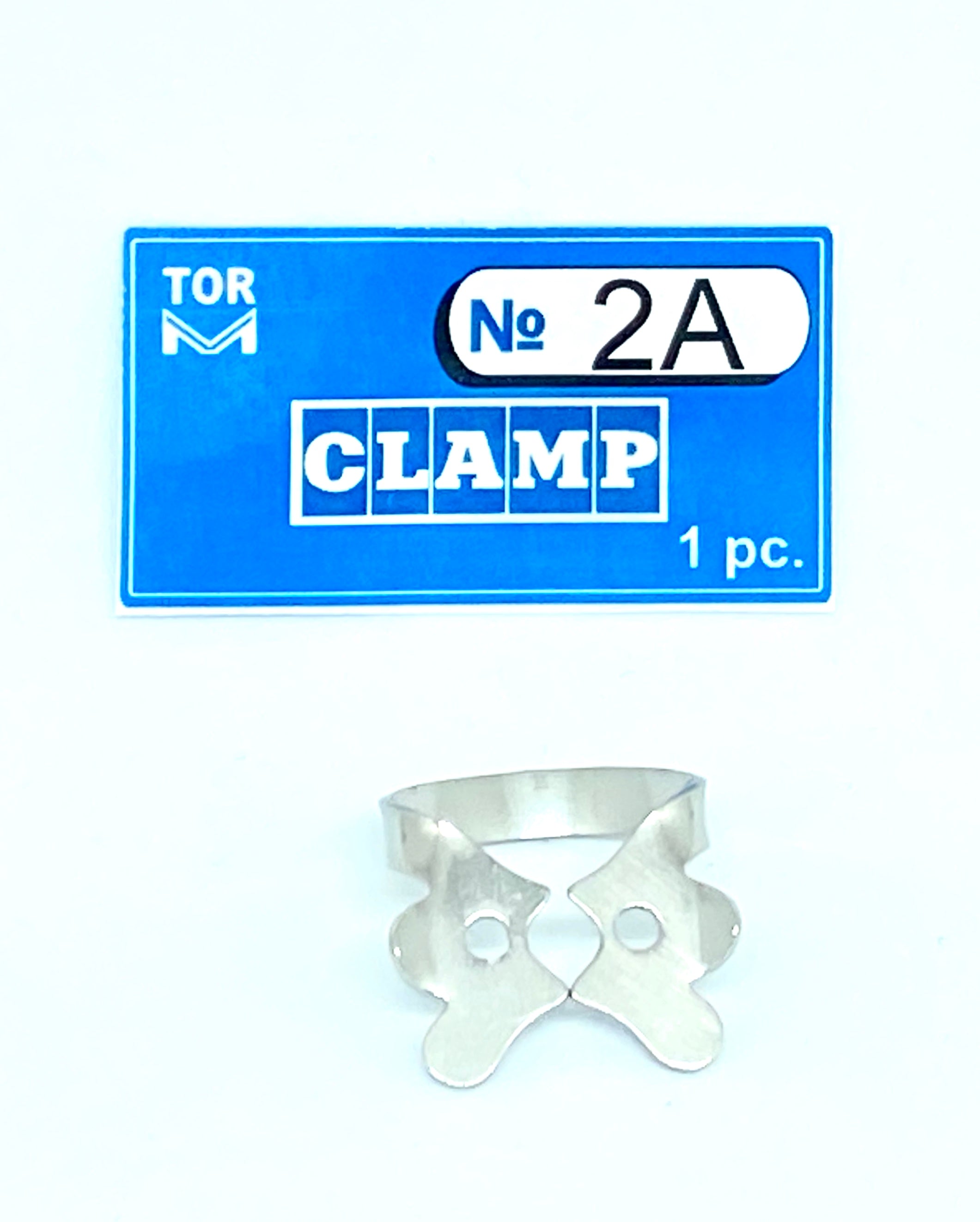 Abrazadera 2A (Abrazadera con alas y mordazas horizontales planas, para premolares grandes)