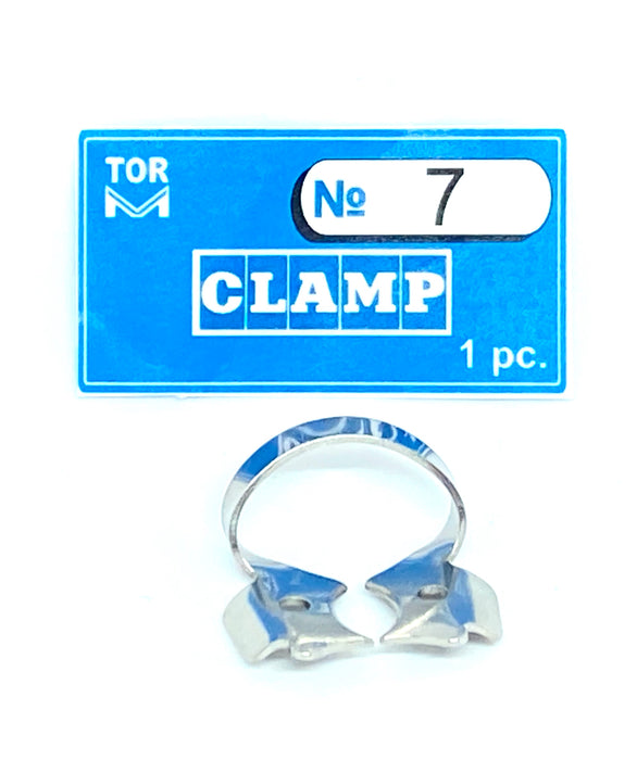 Clamp 7 (winged clamp with flat horizontal "jaws", for large molars with pronounced contour height)