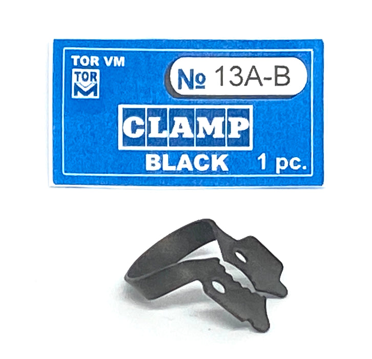 Clamp 13A (tiger clamp with serrated beak (right-sided), for second and third upper molars)