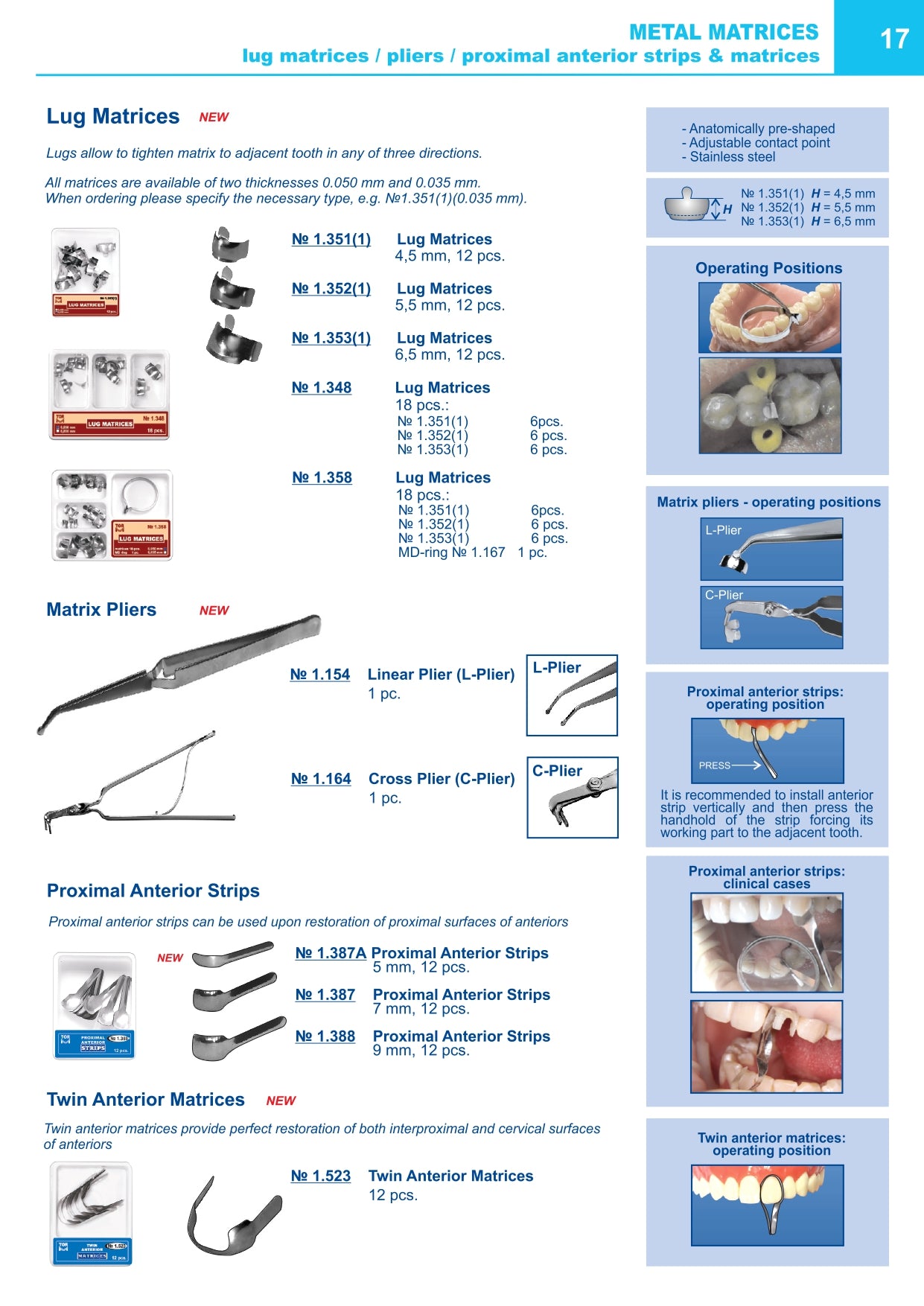 Matrices for Front Teeth Restoration (Medium) 12pcs
