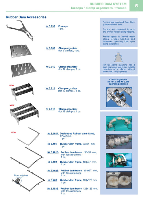 Stand for Rubber dam Clamps Sterilization (9 clamps)