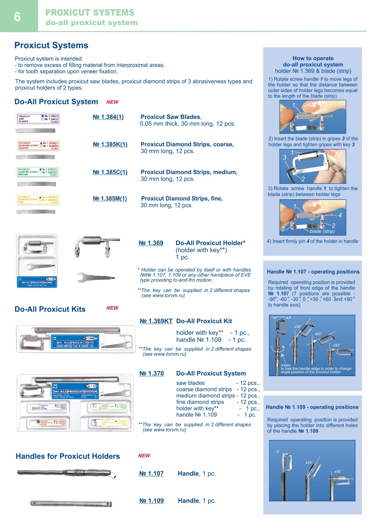 Hojas de sierra Proxicut (solo para soporte 1.369) 12 piezas