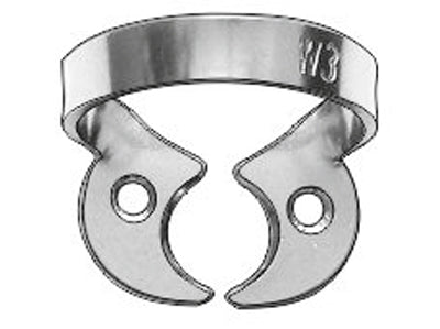 Clamp W3 (Wingless Clamp with Flat Horizontal "Jaws", for Small Molars with Pronounced Contour Height)